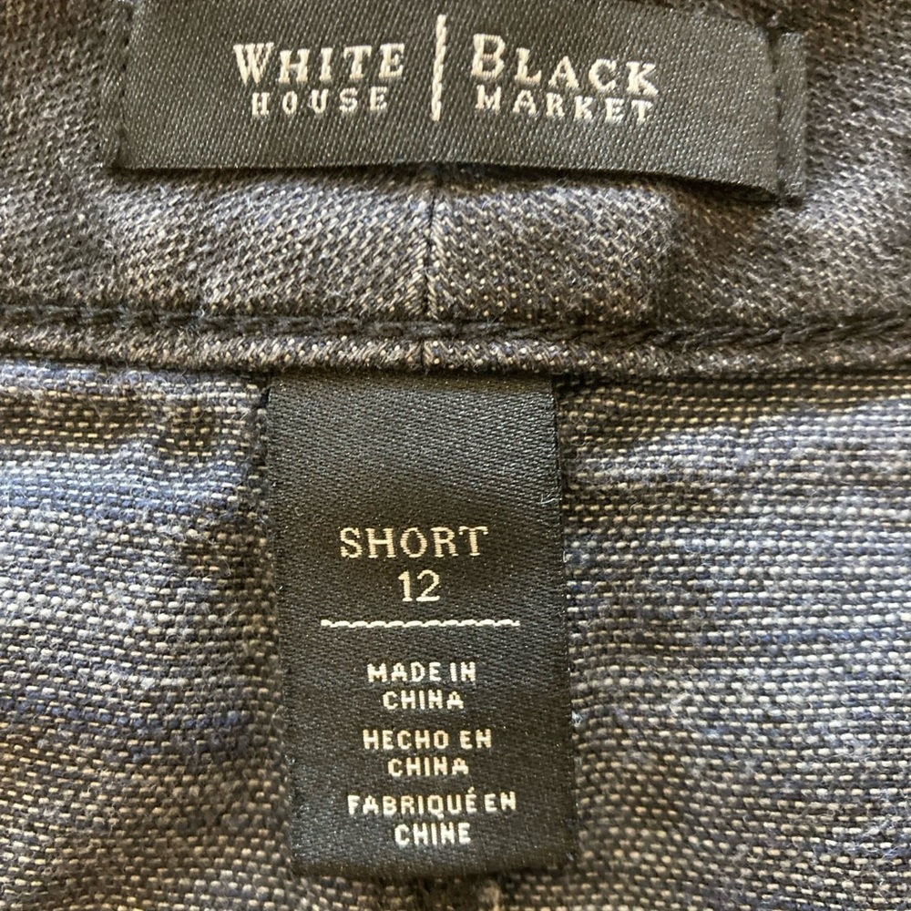 WHBM Faded Black Denim Shorts - Picture 3 of 3